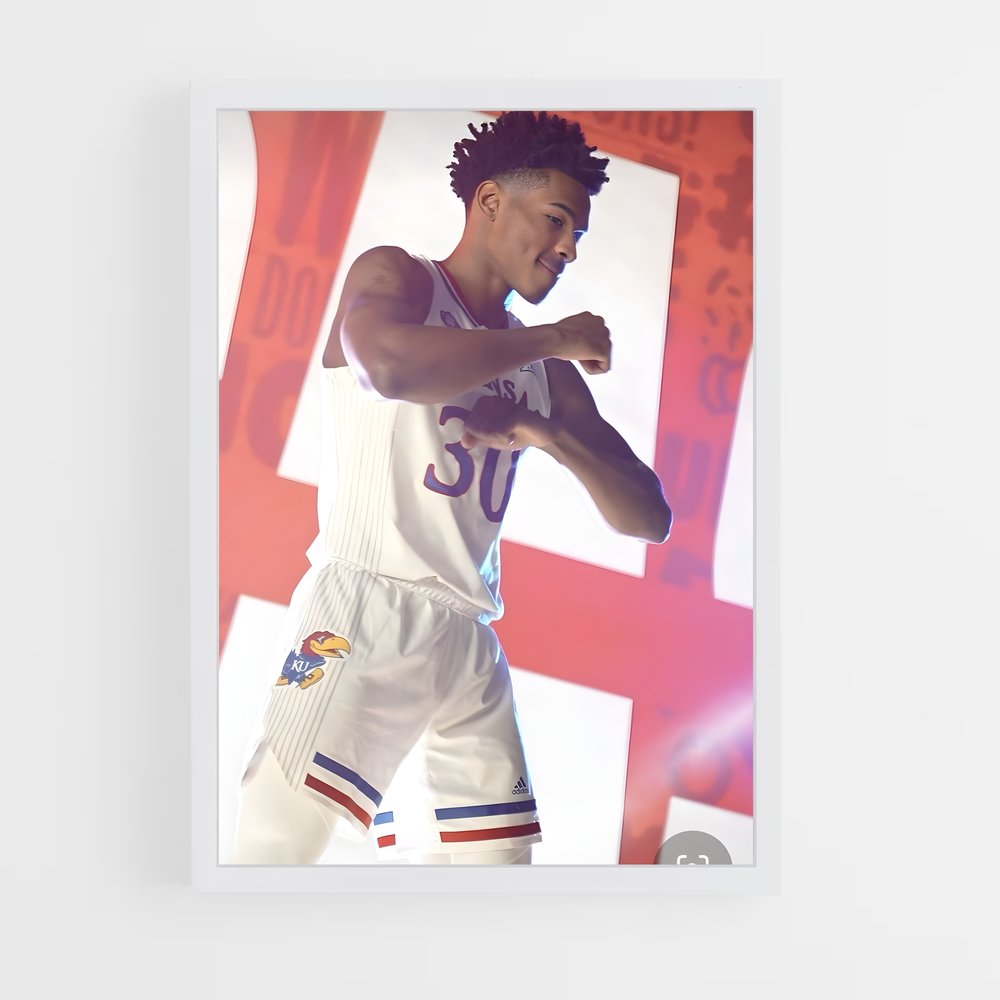 Poster Ochai de agbaji – affiche Basketball (vue 3)